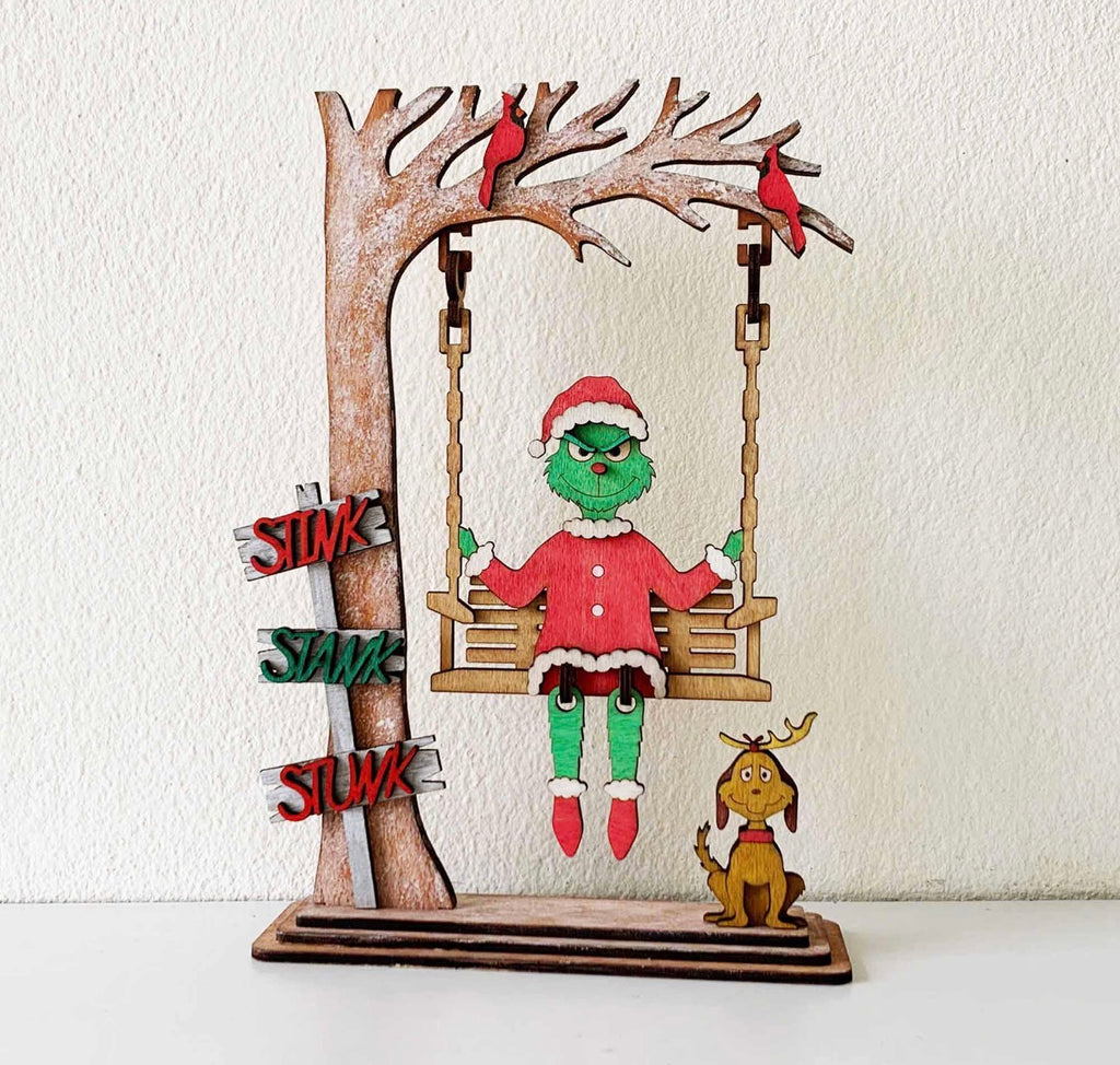 The Grinch On A Swing