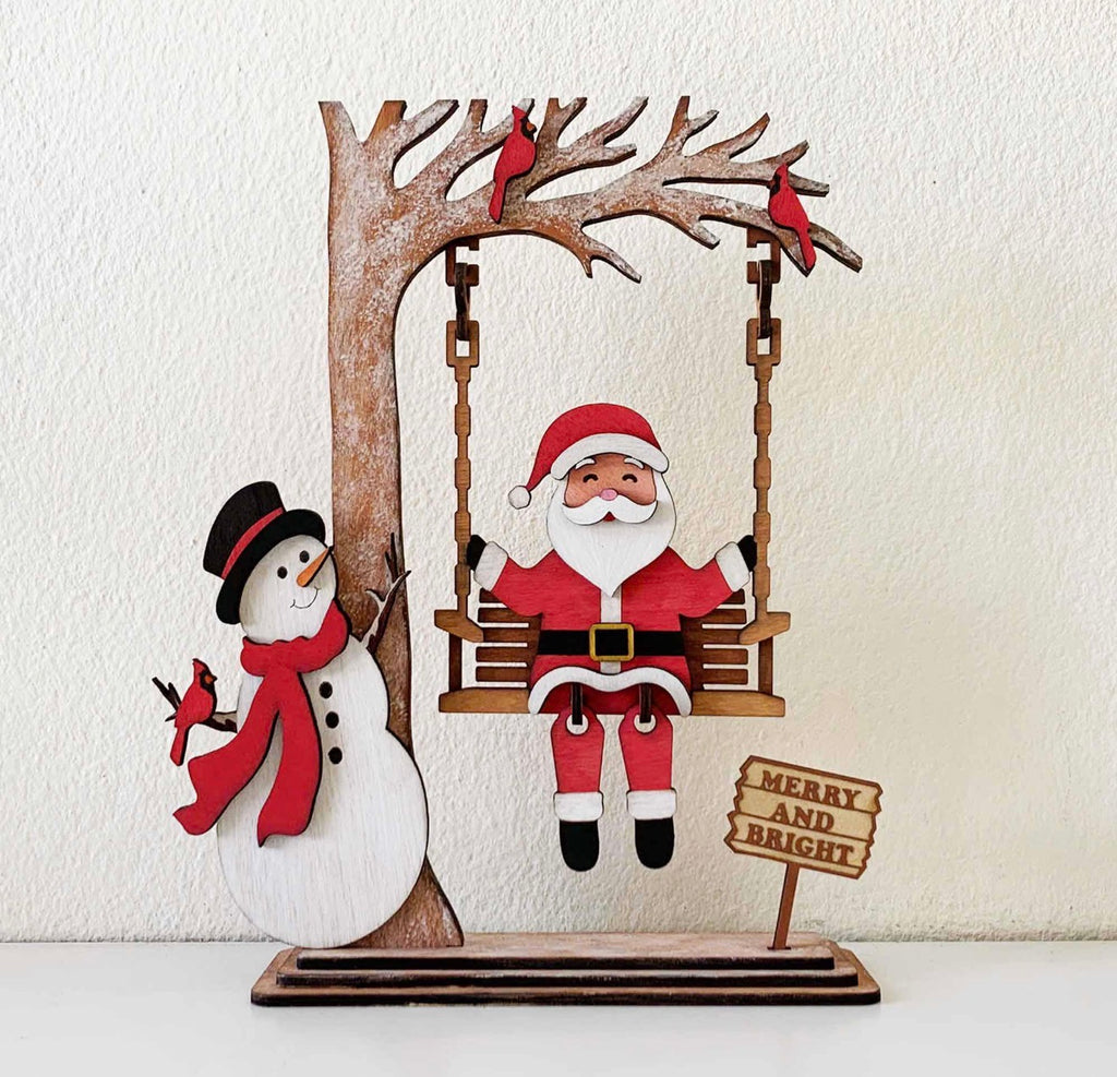 Santa On A Swing