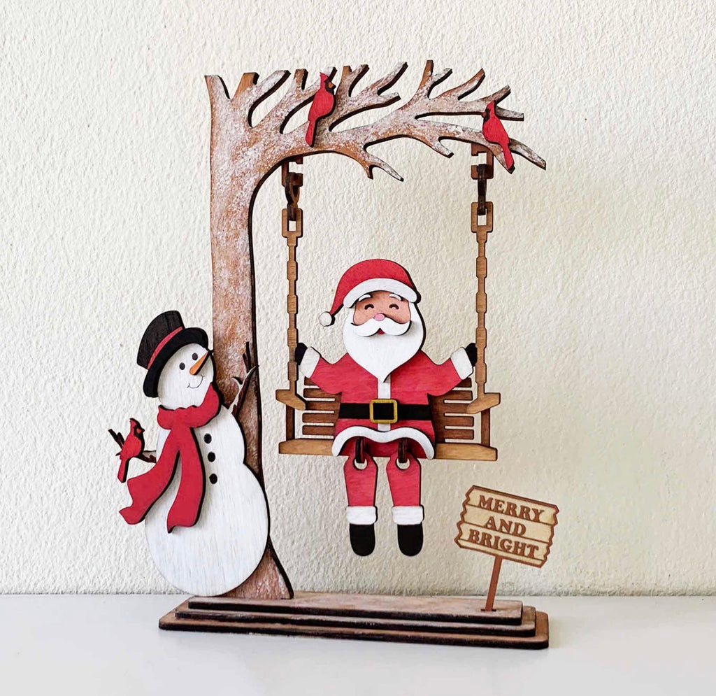 Santa On A Swing