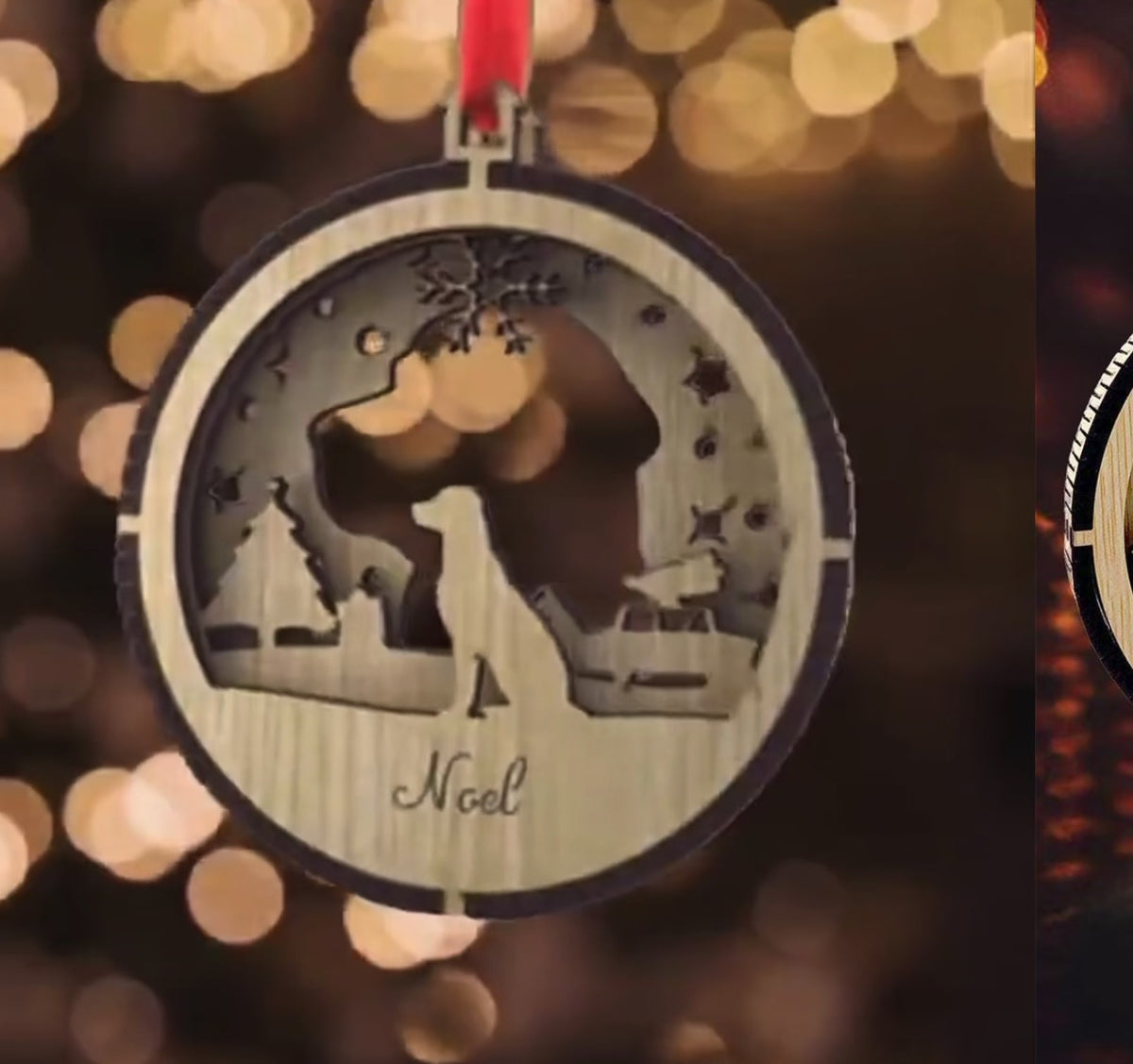 Custom Dog Christmas Ornament