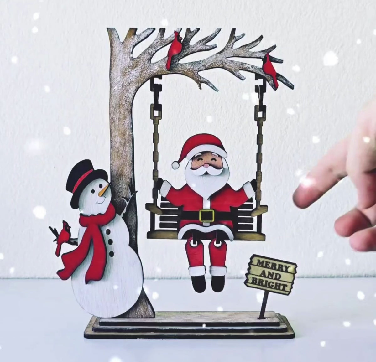 Santa On A Swing